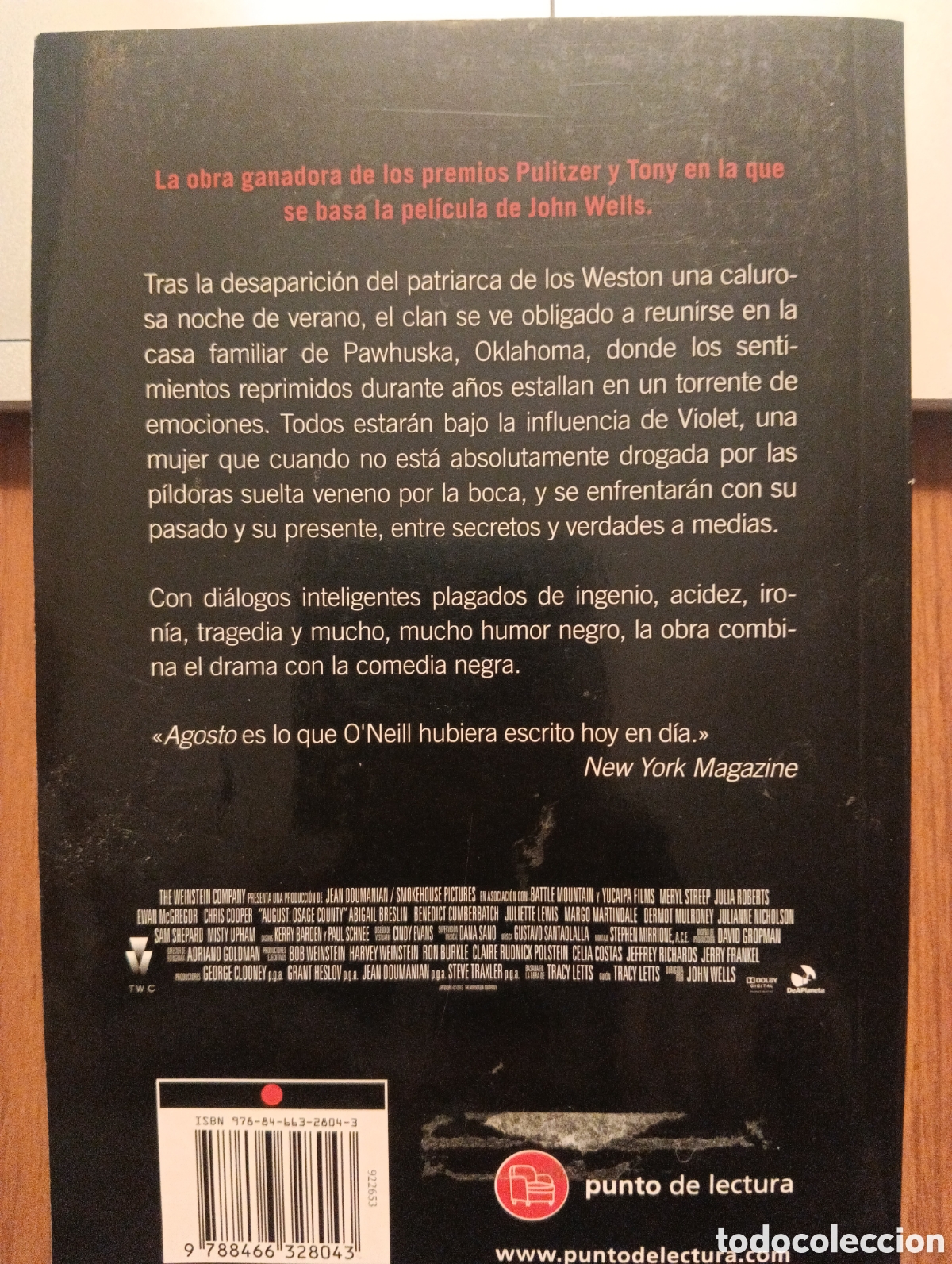 Libros de segunda mano: Agosto, Tracy Letts, versi&oacute;n de Luis Garc&iacute;a Montero - Foto 2