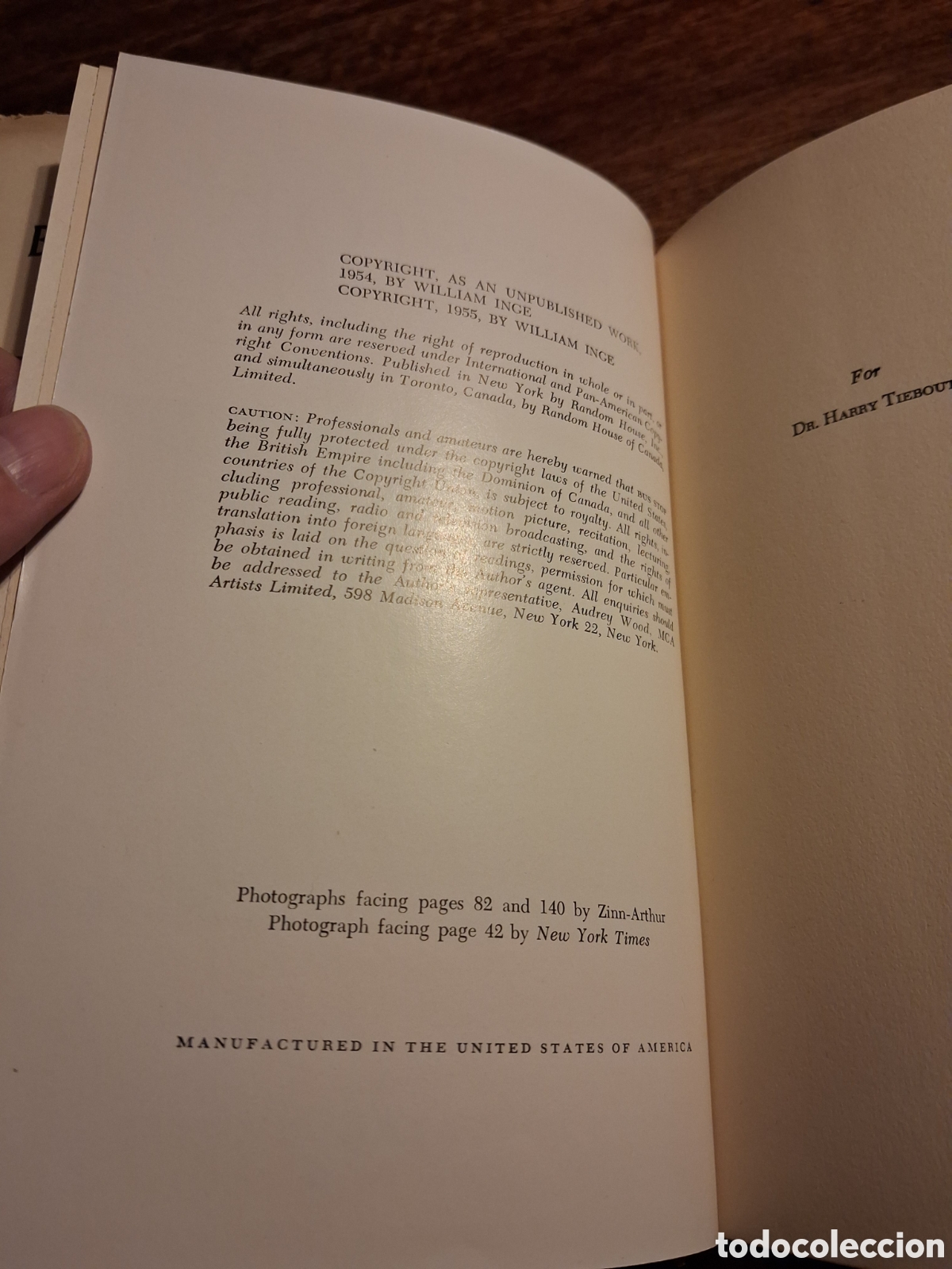 Libros de segunda mano: Bus Stop, William Inge (first edition) - Foto 3