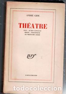 Libros de segunda mano: Theatre, Andr&eacute; Gide - Foto 1