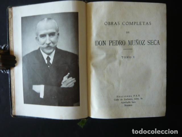 Libros de segunda mano: OBRAS COMPLETAS PEDRO MU&Ntilde;OZ SECA 7 TOMOS ED. FAX 1954 - Foto 2