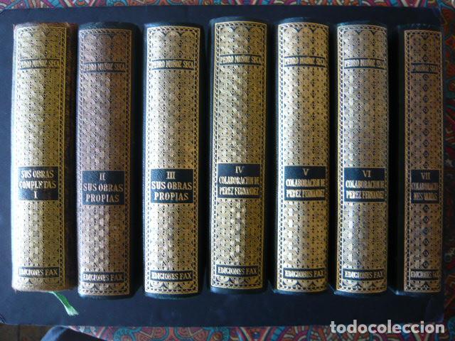 Libros de segunda mano: OBRAS COMPLETAS PEDRO MU&Ntilde;OZ SECA 7 TOMOS ED. FAX 1954