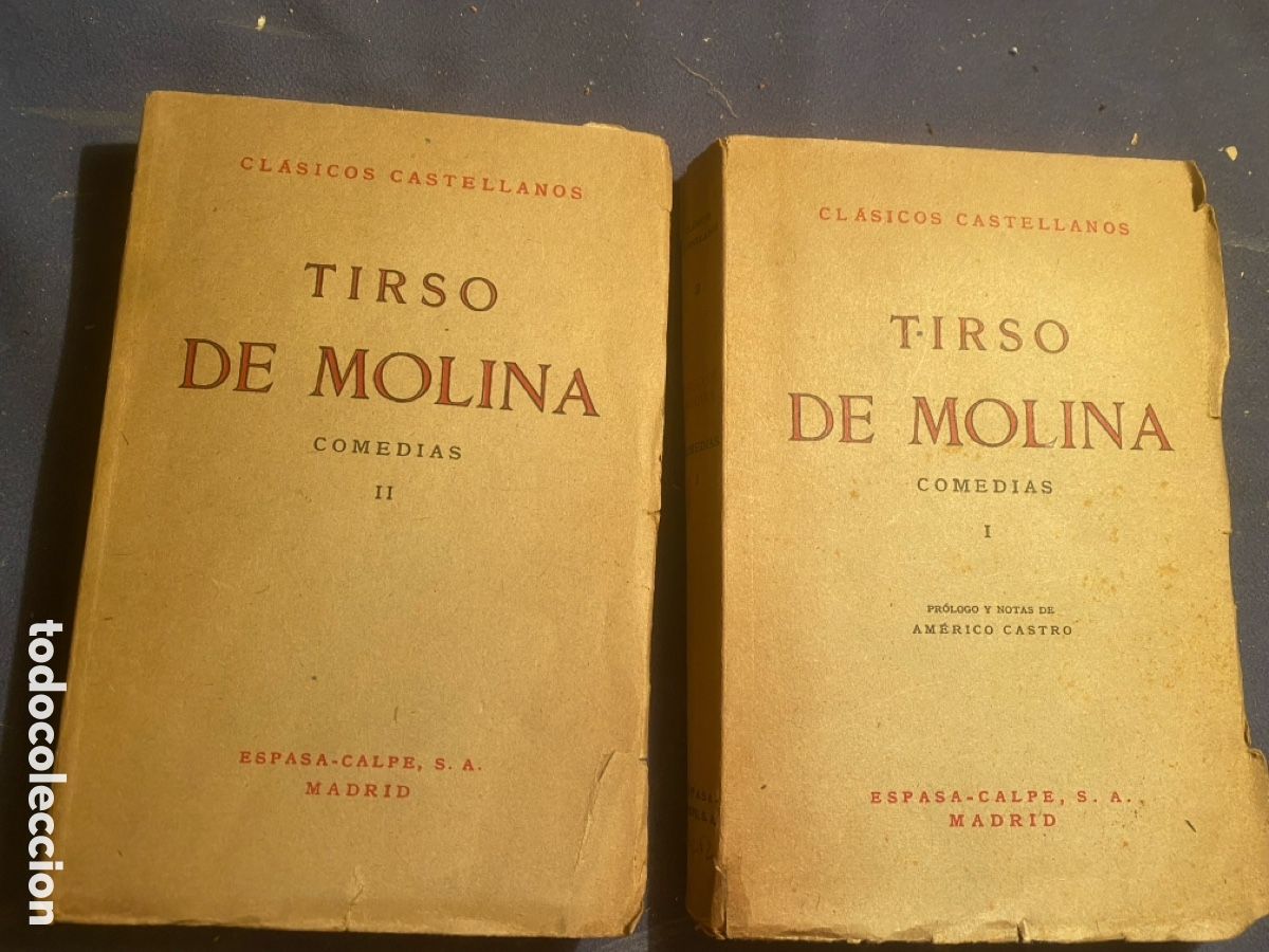 Libros de segunda mano: TIRSO DE MOLINA: - COMEDIAS (TOMOS 1 y 2) - (ESPASA CALPE, 1948)
