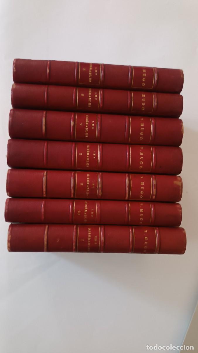 Libros de segunda mano: A&ntilde;o 1863. Los miserables, por V&iacute;ctor Hugo. 7 elegant&iacute;simos tomos del siglo XIX