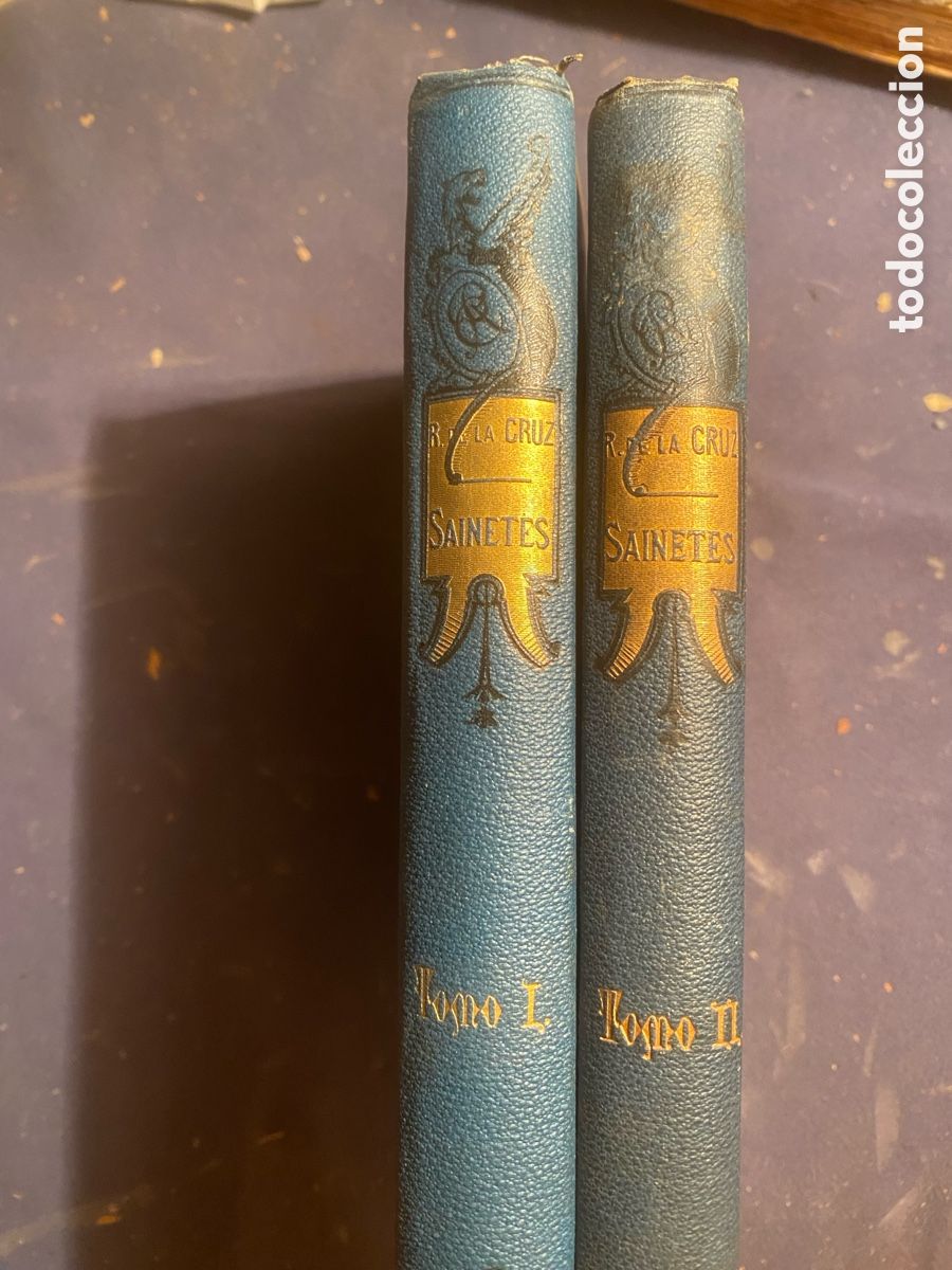 Second hand books: RAM&Oacute;N DE LA CRUZ: - SAINETES DE D. RAM&Oacute;N DE LA CRUZ. 2 VOLS.- (ARTE Y LETRAS, 1882)