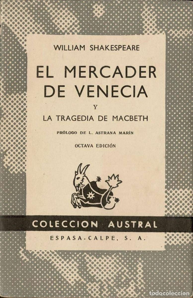 Libros de segunda mano: El Mercader de Venecia y La Tragedia de Macbeth - William Shakespeare