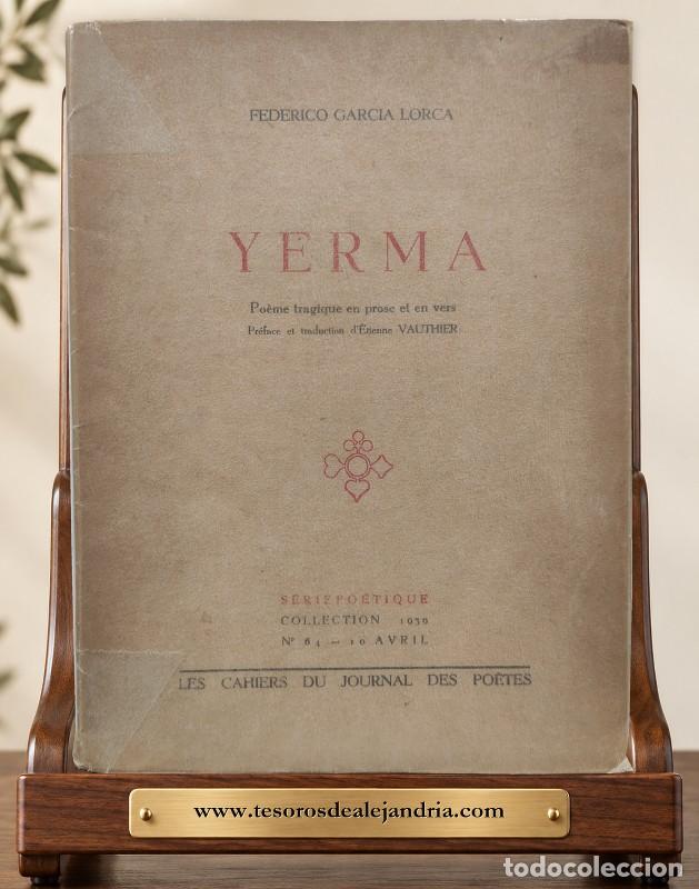 Libros de segunda mano: Yerma: Po&egrave;me tragique en prose et en vers - F. Garc&iacute;a Lorca - Cahiers du journal des po&egrave;tes - 1939
