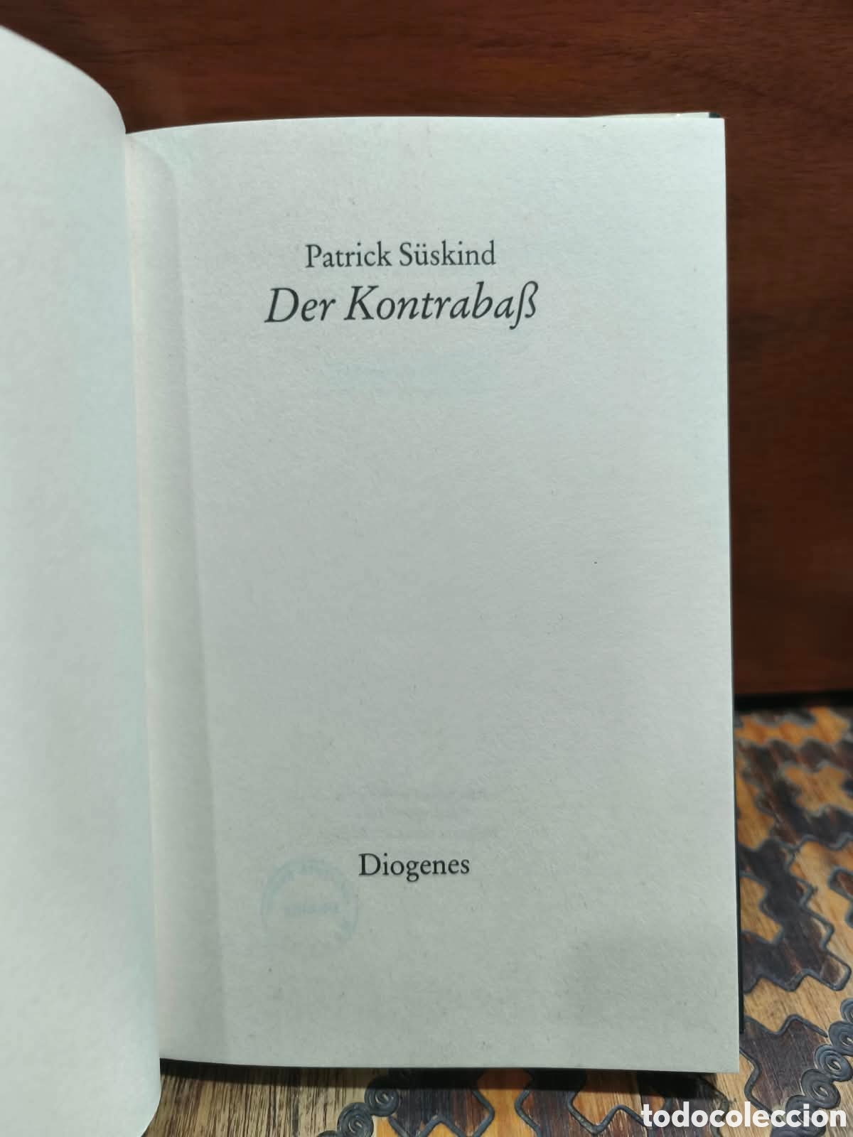 Libros de segunda mano: PATRICK S&Uuml;SKIND &ndash; DER KONTRABA&szlig; &ndash; DIOGENES &ndash; 1984 &ndash; LML - Foto 4