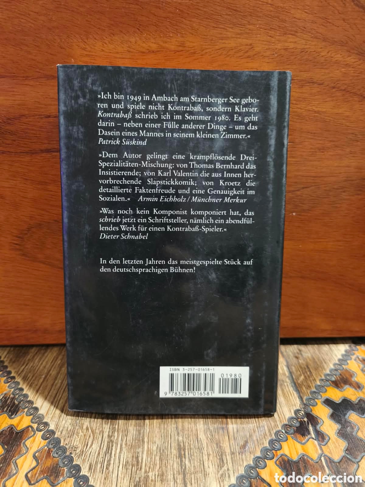 Libros de segunda mano: PATRICK S&Uuml;SKIND &ndash; DER KONTRABA&szlig; &ndash; DIOGENES &ndash; 1984 &ndash; LML - Foto 2