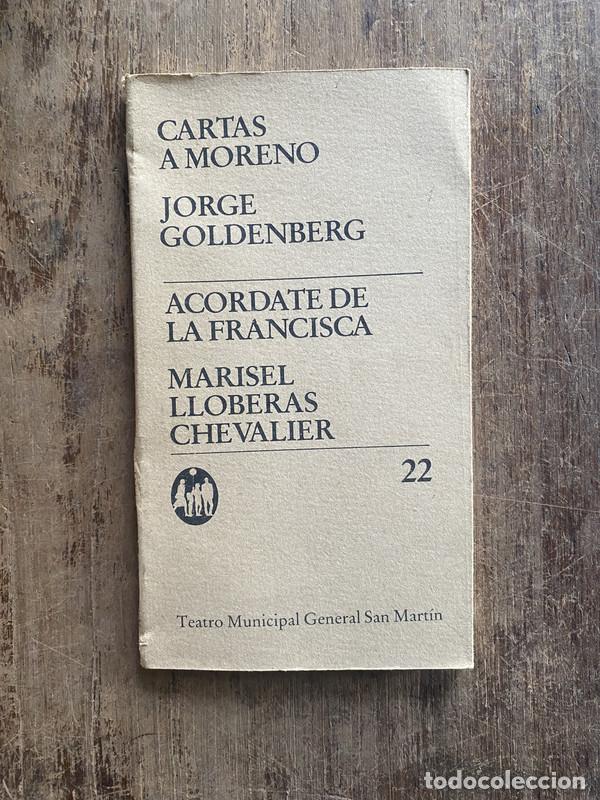 Libros de segunda mano: Cartas a Moreno - Goldenberg, Jorge - Foto 1