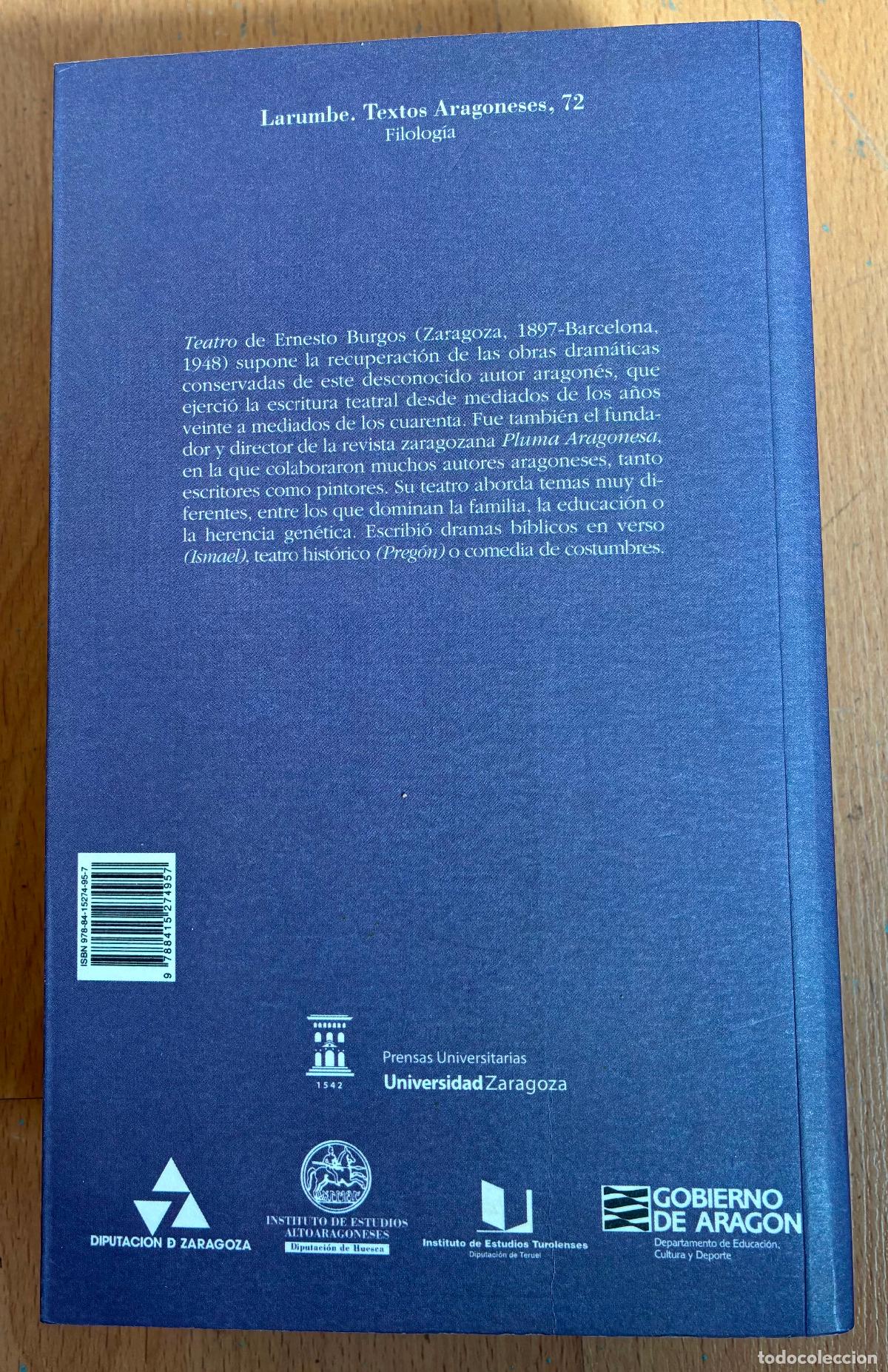 Libros de segunda mano: ERNESTO BURGOS, TEATRO - Foto 3
