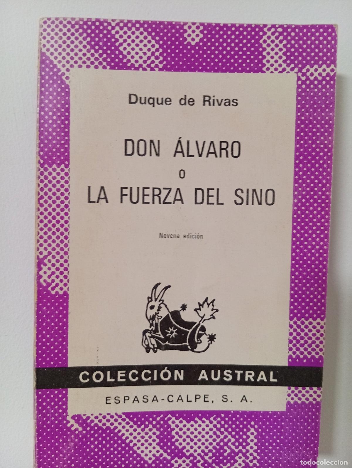 Libros de segunda mano: Don &Aacute;lvaro o la fuerza del sino
