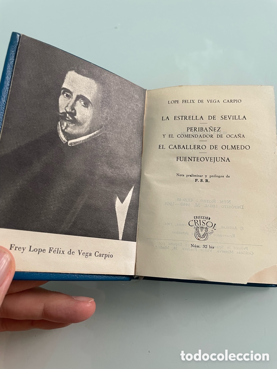 Libros de segunda mano: Cuatro obras teatrales. Lope de Vega, Aguilar Crisol 32 bis. 6&ordf; ed. 1964