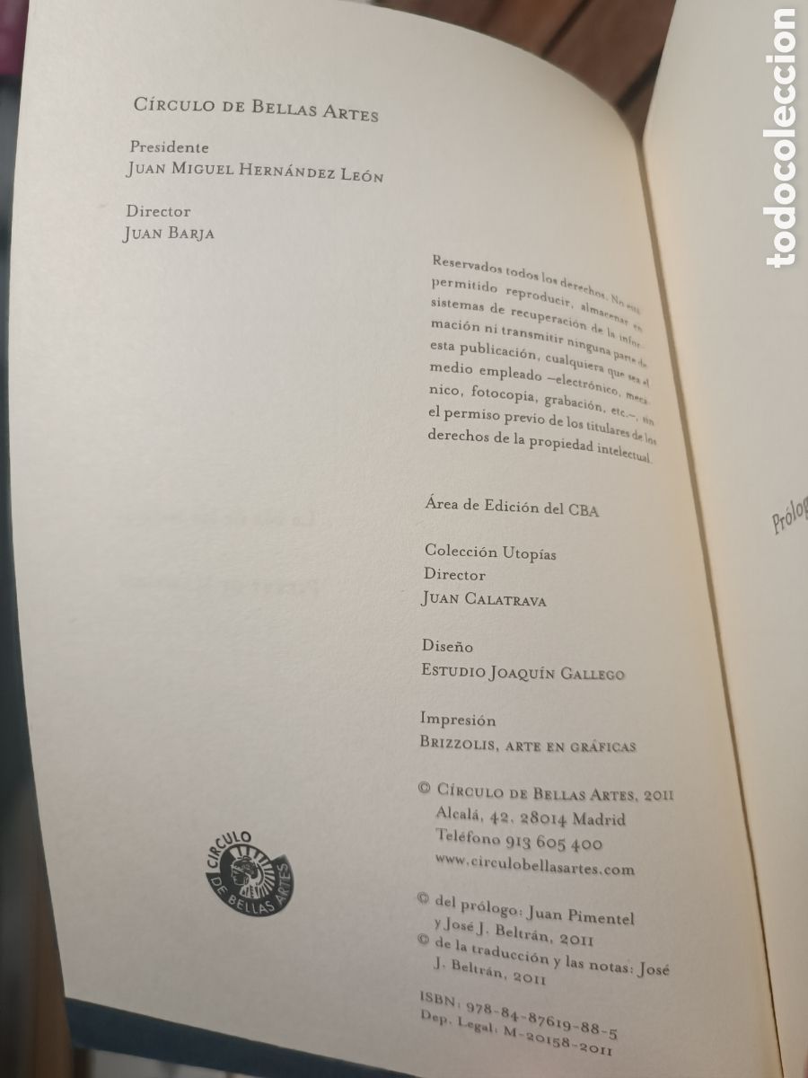 Libros de segunda mano: Pierre de marivaux la isla de los esclavos edici&oacute;n biling&uuml;e utop&iacute;a 2011 - Foto 3