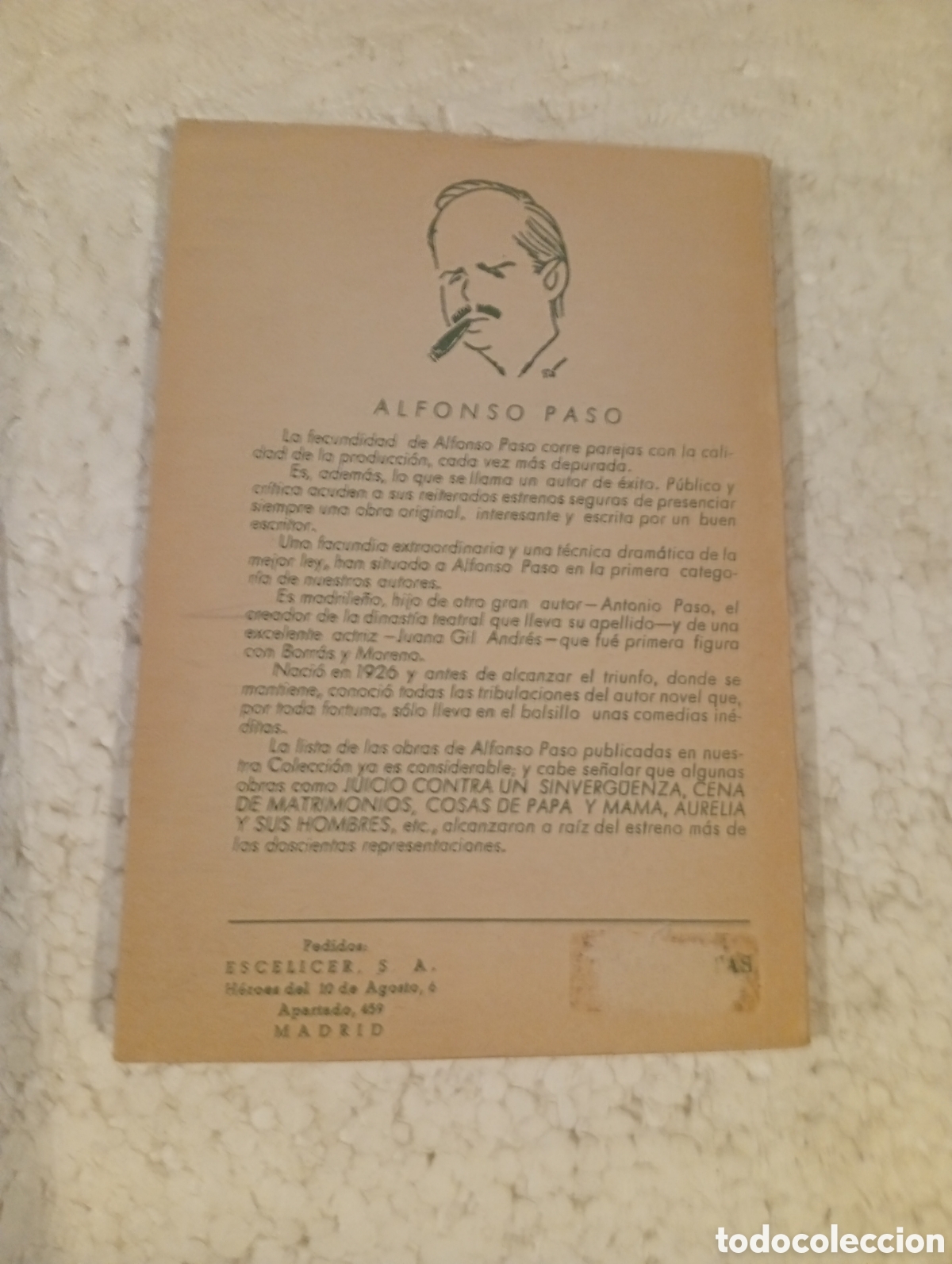 Libros de segunda mano: ALFONSO PASO. AL FINAL DE LA CUERDA. TEATRO. ESCELICER. 1962. - Foto 3