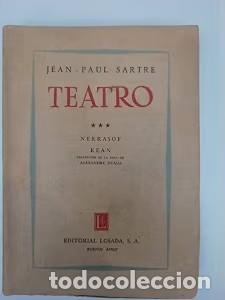 Libros de segunda mano: Teatro III - Jean Paul Sartre - Editorial Losada, S.A. - 1957