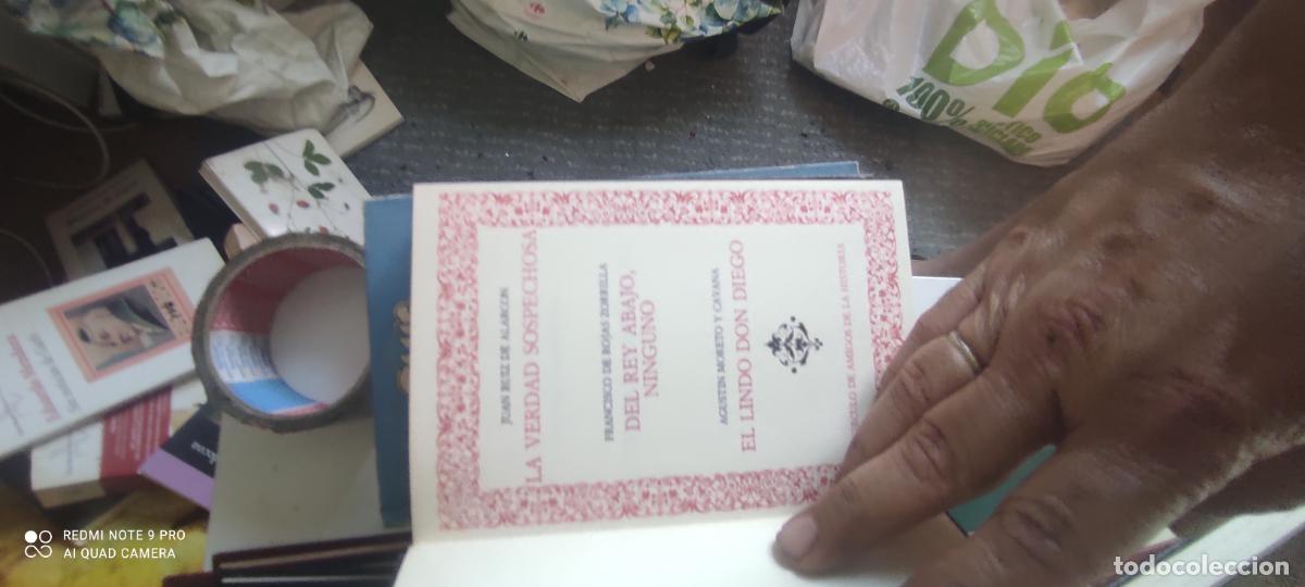 Libros de segunda mano: LA VERDAD SOSPECHOSA-J.R. DE ALARCON-DEL REY ABAJO NINGUNO-F.DE ROJAS-EL LINDO DON DIEGO-A. MORETO