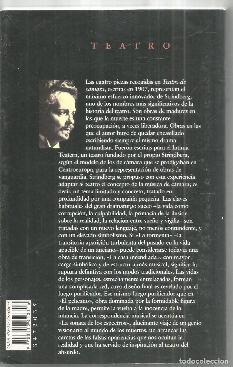 Libros de segunda mano: AUGUST STRINDBERG. TEATRO DE CAMARA. ALIANZA. - Foto 2