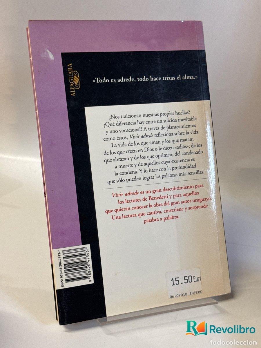 Libros de segunda mano: Vivir adrede - Mario Benedetti - Foto 2