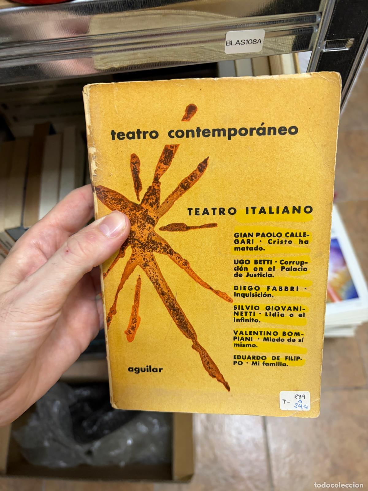 Libros de segunda mano: BLAS108A Teatro contempor&aacute;neo Teatro italiano Aguilar