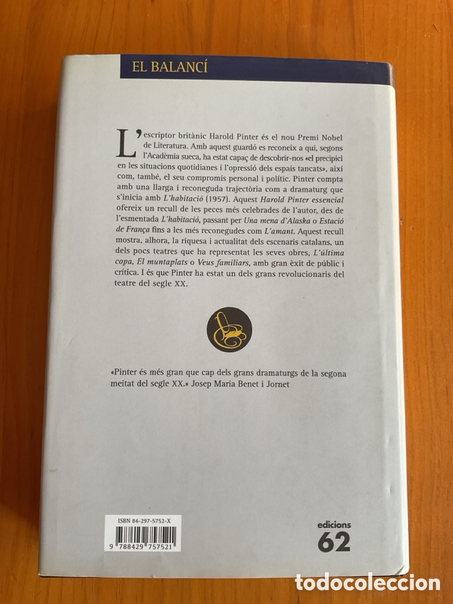 Libros de segunda mano: HAROLD PINTER &ndash; ESSENCIAL - Foto 4