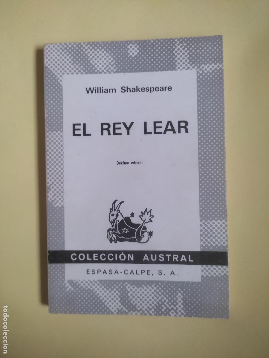 Libros de segunda mano: El rey Lear, William Shakespeare, colecci&oacute;n Austral