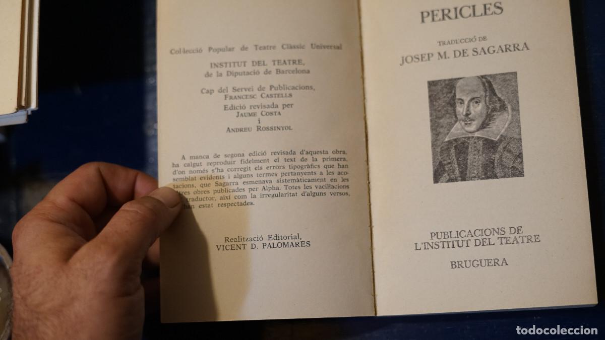 Libros de segunda mano: Shakespeare - Pericles - Bruguera 1981 - Foto 2