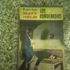 Libros de segunda mano: EL AGENTE SECRETO MATT HELM EN LOS CONDENADOS, POR DONALD HAMILTON - ZIG ZAG - 1967 - RARO!!. Lote 25828297