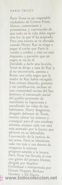 Libros de segunda mano: PARIS TROUT - PETE DEXTER - Foto 2
