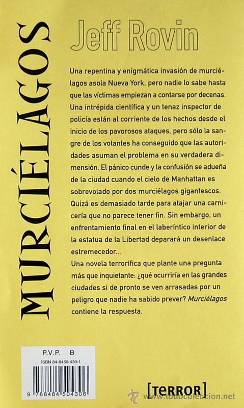 Libros de segunda mano: MURCIELAGOS - JEFF ROVIN - Foto 2