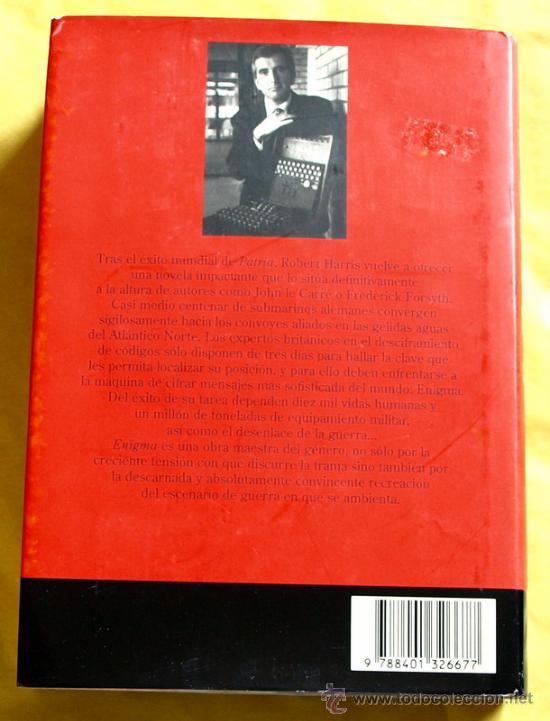 Libros de segunda mano: ENIGMA - EL - ROBERT HARRIS - P & J - - Foto 2