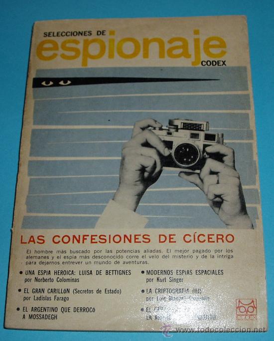 Libros de segunda mano: SELECCIONES DE ESPIONAJE. CODEX ( L08 ) - Foto 1