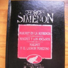 Libros de segunda mano: GEORGES SIMENON.IV. GRANDES MAESTROS DEL CRIMEN Y MISTERIO Nº 17. TOMO CON 3 OBRAS