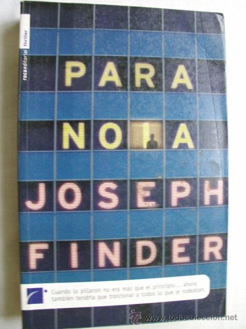 Libros de segunda mano: PARANOIA. FINDER, Joseph. 2004 - Foto 1