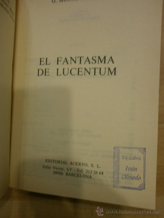 Libros de segunda mano: EL FANTASMA DE LUCENTUM, de Gerardo Mu&ntilde;oz Lorente - Foto 2