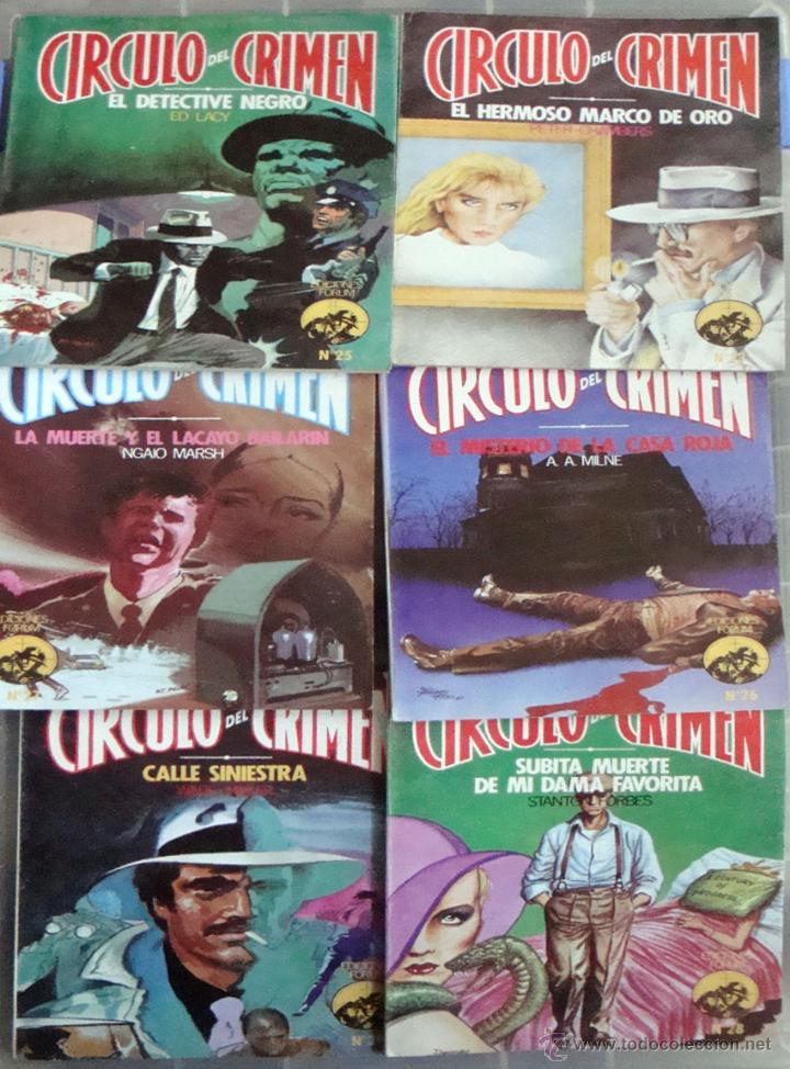 Libros de segunda mano: Novela 19 tomos Circulo Crimen Forum 1-2-3-5-7-12-14-16-17-18-19-20-22-23-25-26-27-28-29 nuevo-1983