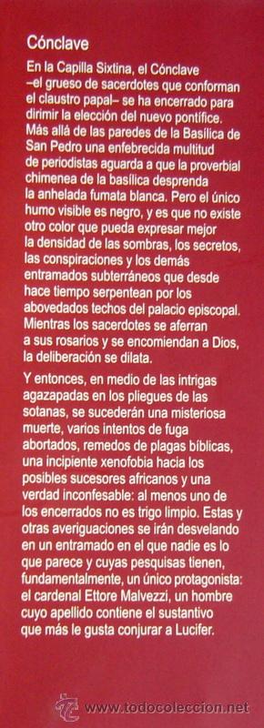 Libros de segunda mano: CONCLAVE - ROBERTO PAZZI - Foto 4