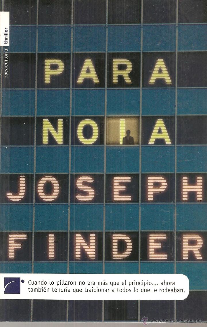 Libros de segunda mano: PARANOIA - JOSEPH FINDER - Foto 1