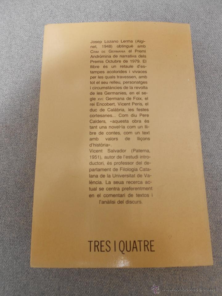 Libros de segunda mano: CRIM DE GERMANIA - Foto 2