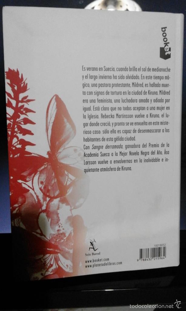Libros de segunda mano: Sangre derramada - Asa Larsson - Foto 2