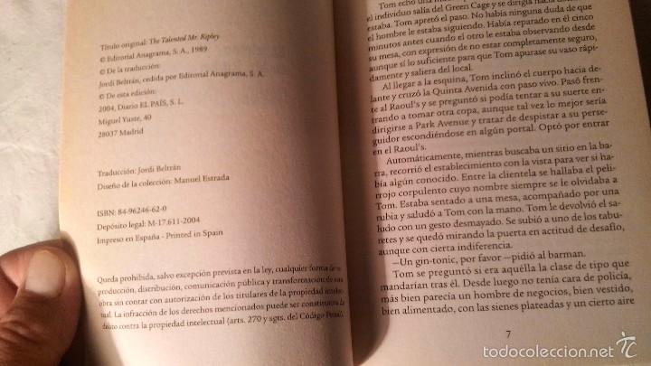 Libros de segunda mano: LIBRO EL TALENTO DE MR. RIPLEY - Foto 2