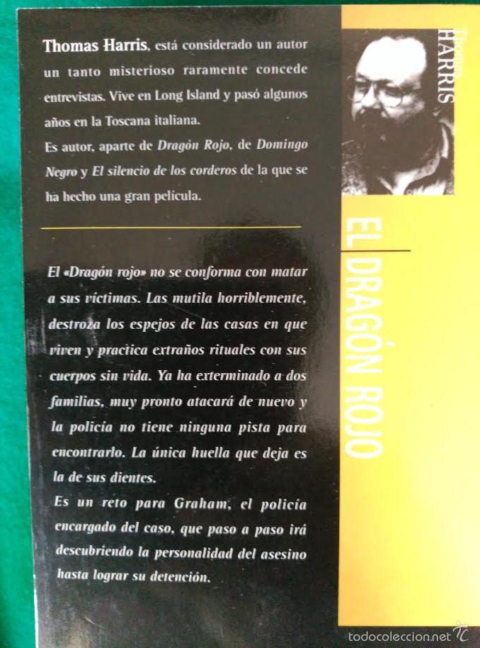 Libros de segunda mano: EL DRAGON ROJO - THOMAS HARRIS - Foto 2