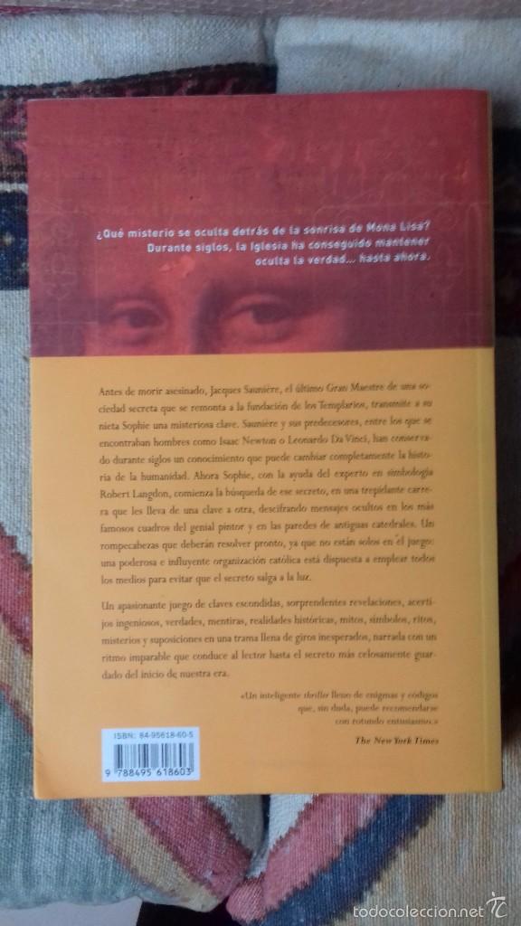 Libros de segunda mano: El codigo Da Vinci, Dan Brown - Foto 2