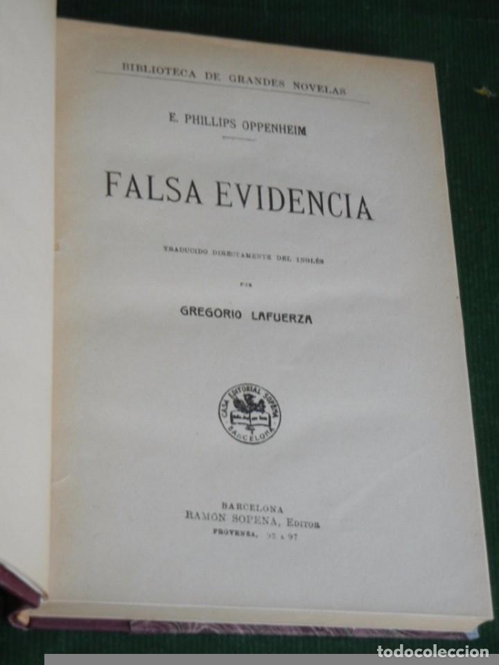 Libros de segunda mano: FALSA EVIDENCIA DE E.PHILLIPS OPPENHEIM - Foto 2