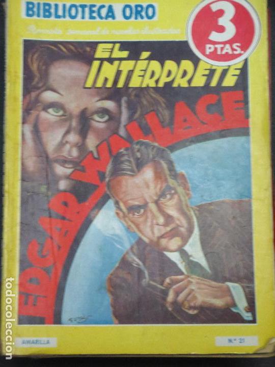 Libros de segunda mano: EL INTERPRETE  EDGAR WALLACE EDIT MOLINO A&Ntilde;O 1944 - Foto 1