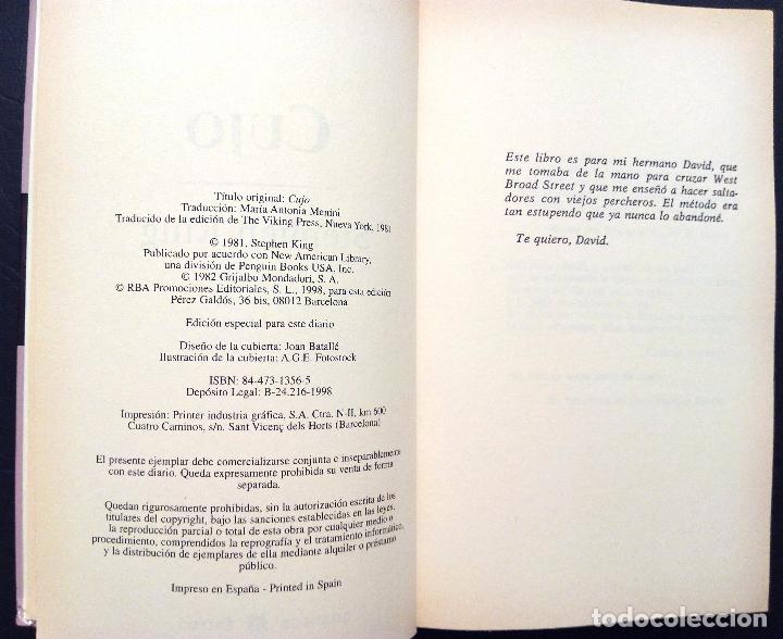 Libros de segunda mano: CUJO - STEPHEN KING - GRANDES &Eacute;XITOS 1998. - Foto 3