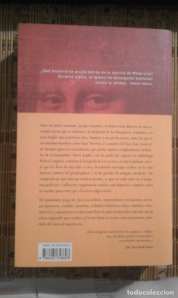 Libros de segunda mano: El C&oacute;digo Da Vinci - Dan Brown - Foto 2