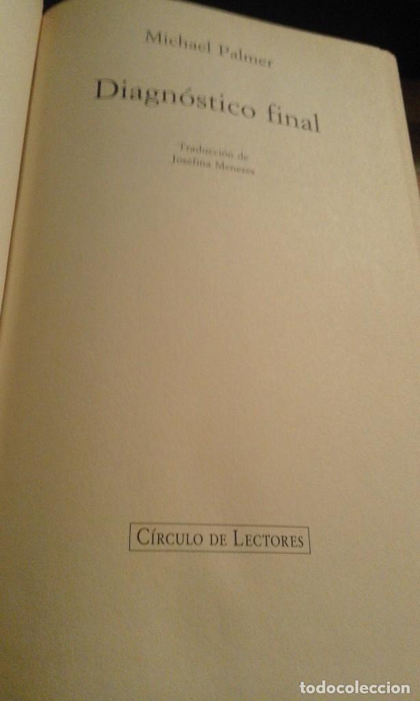 Libros de segunda mano: Diagn&oacute;stico final - Michael Palmer - Foto 2