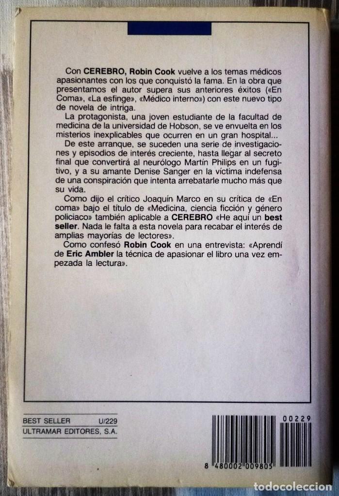 Libros de segunda mano: CEREBRO. DE ROBIN COOK - Foto 2