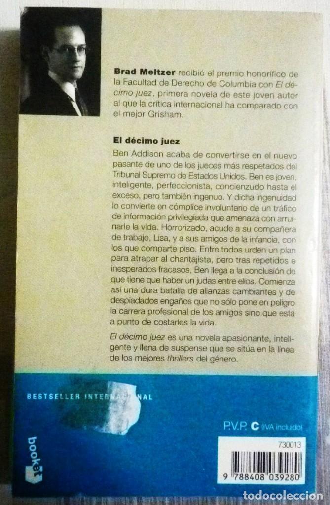 Libros de segunda mano: EL DECIMO JUEZ. DE BRAD MELTZER - Foto 2