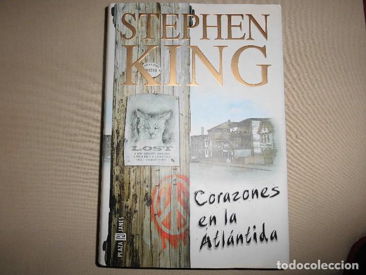 Libros de segunda mano: CORAZONES EN LA ATLANTIDA 1&ordf; PRIMERA EDICION PLAZA JANES EDITORES STEPHEN KING